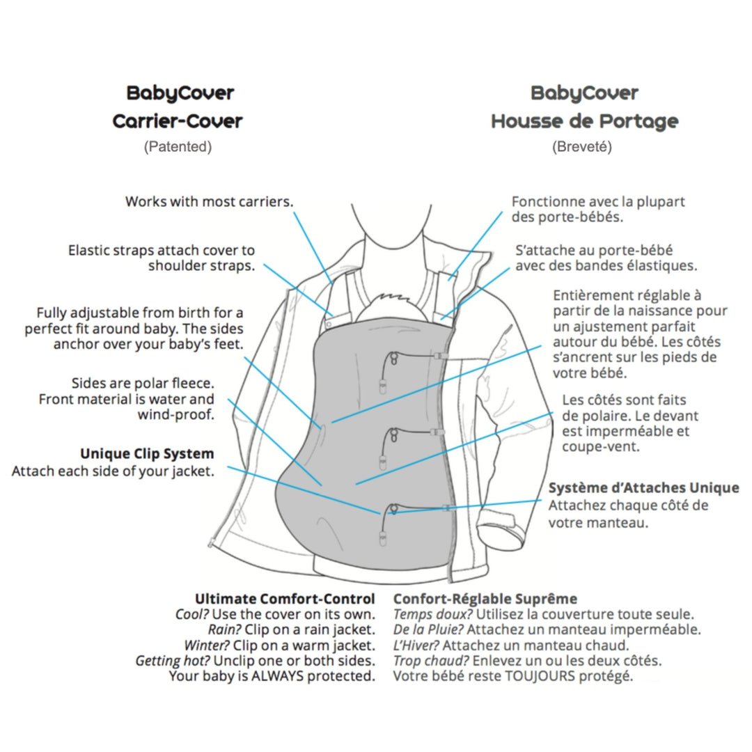 Gustine Housse et Poncho 3 en 1 pour le siège d'auto et porte-bébé Gustine Housse et Poncho 3 en 1 pour le siège d'auto et porte-bébé